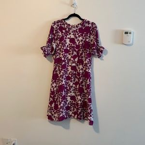 Banana republic floral chiffon dress size 12